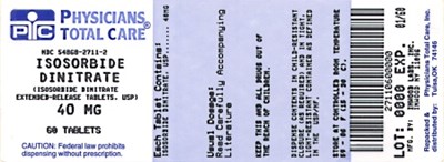 image of 40 mg package label - 40mg package label